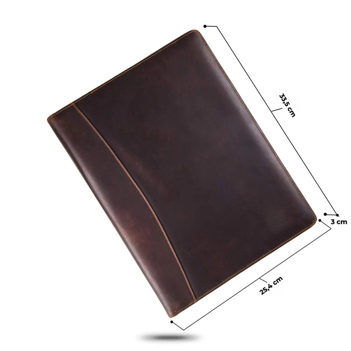 Folder konferencyjny na dokumenty A4 - skóra naturalna