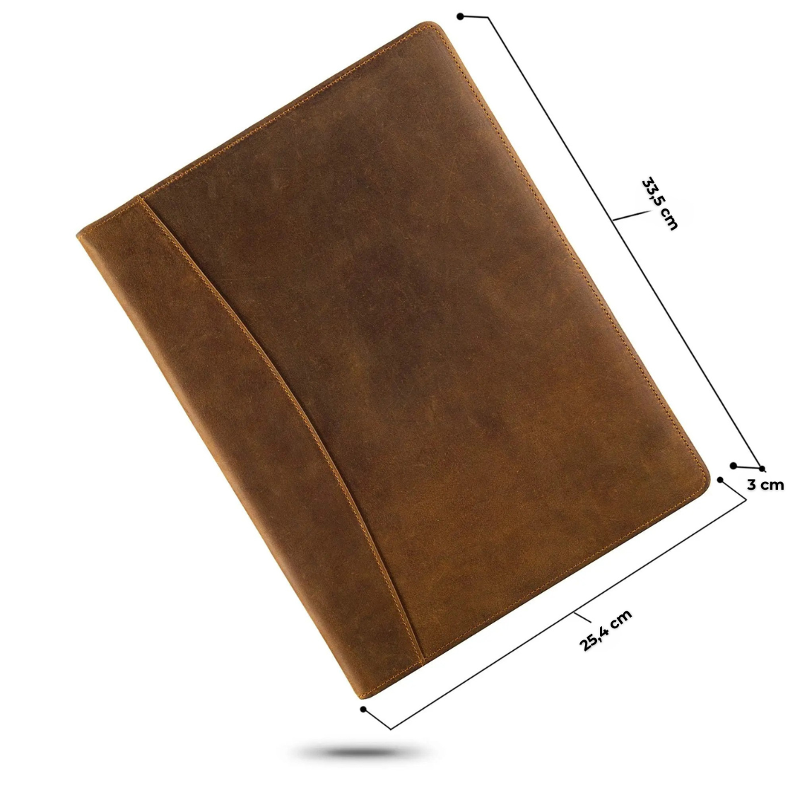 Folder konferencyjny na dokumenty A4 - skóra naturalna
