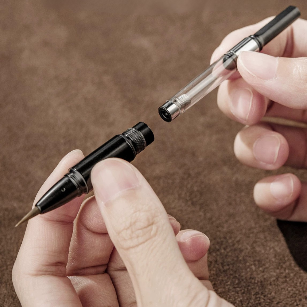 Pióro wieczne Ink Brush - kaligrafia z końcówką pędzelkową - odkręcane