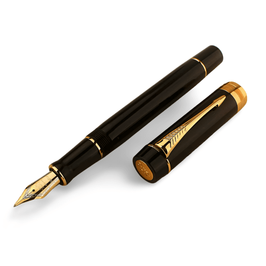 Black Abyss fountain pen - black depth - screw-on