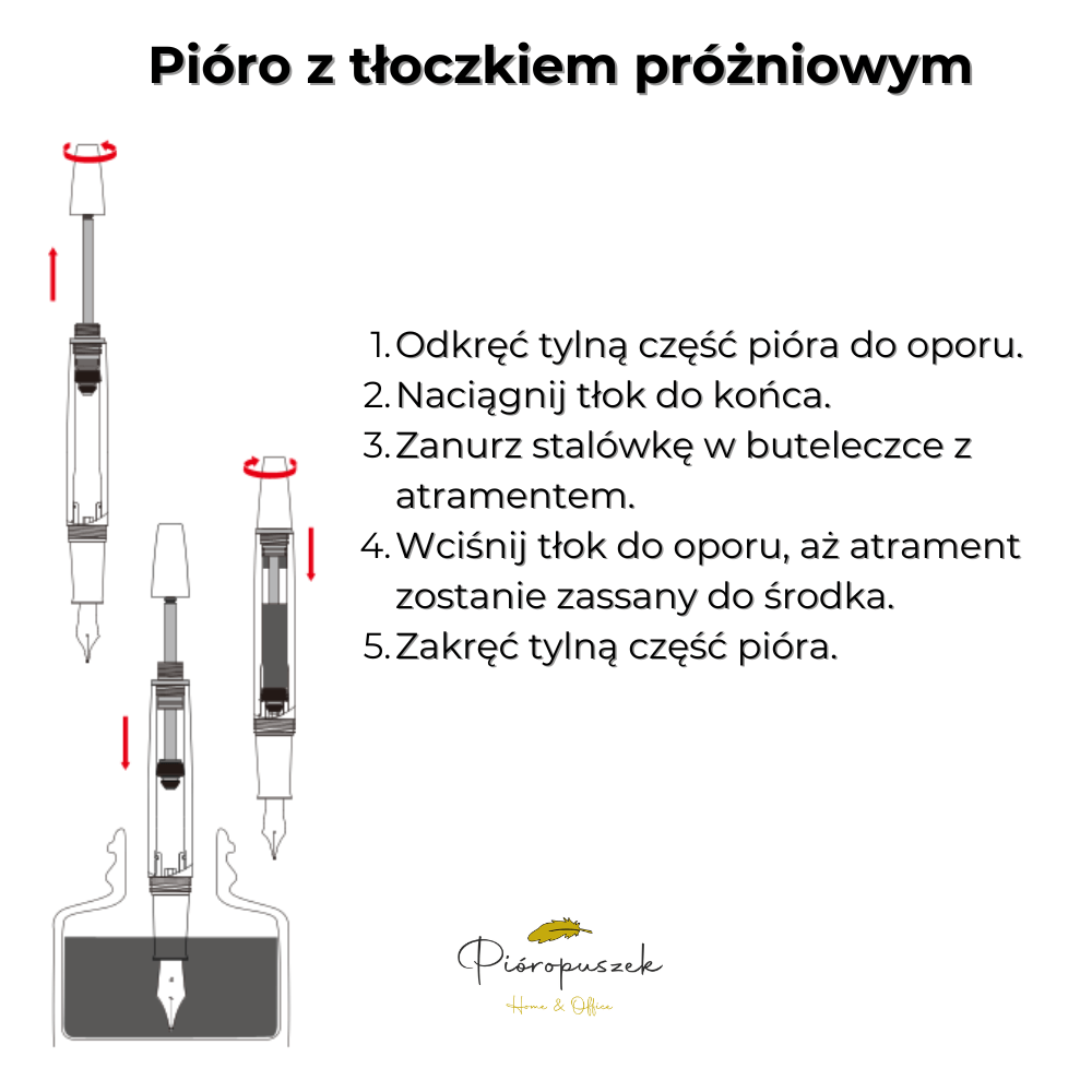 Pióro wieczne tłokowe Starship - kosmiczna prędkość - odkręcane