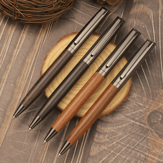 Woodcraft – a ballpoint pen with a natural barrel
