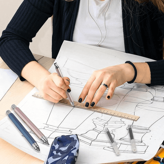 Modern Pencil - metal pencil with refills