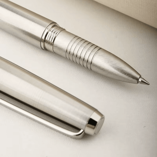 Steel Arrow - stalowa strzała - długopis żelowy - odkręcany