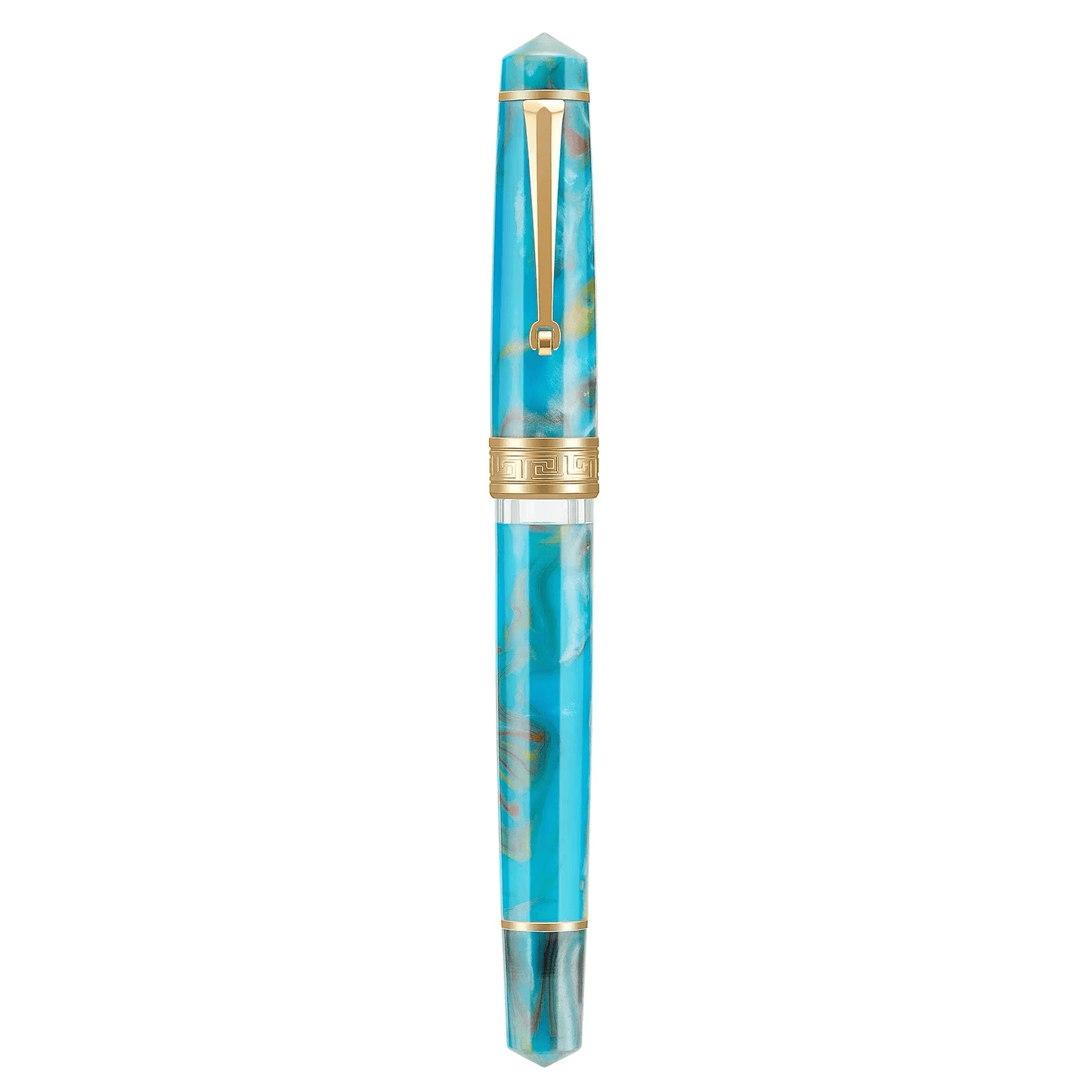 Elegant Flow piston fountain pen - stylish trend - screw-on