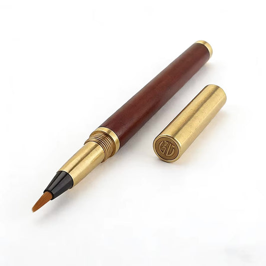 Pióro wieczne Brushwood Script - kaligrafia z naturalnym charakterem - końcówka pędzelkowa - zakręcane