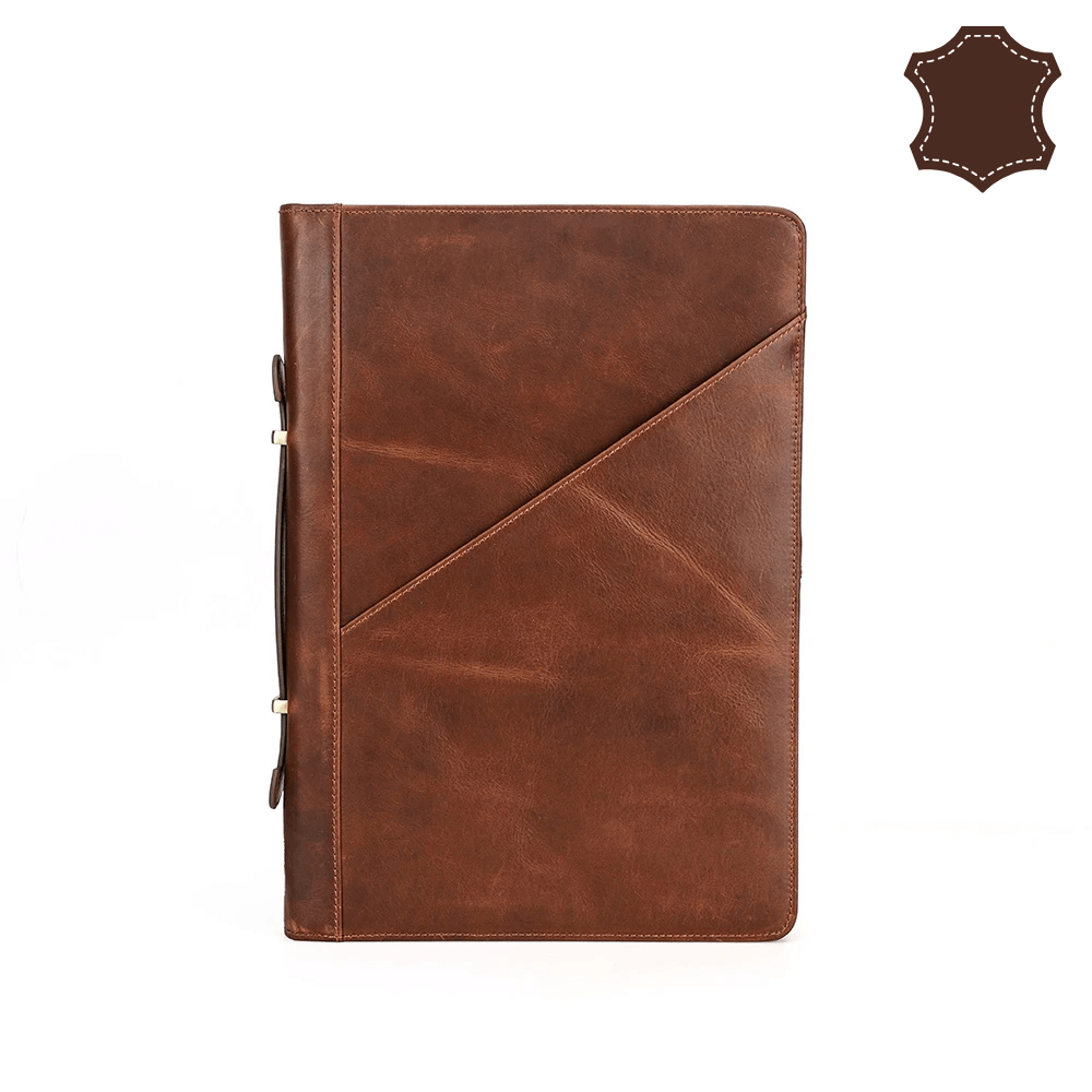 Etui aktówka na laptopa MacBook 14" 14.2" - skóra naturalna