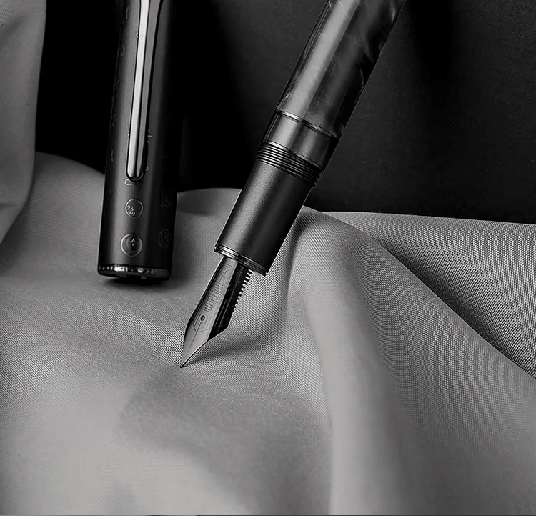 Lunar Bunny piston fountain pen - moon rabbit - screw-on