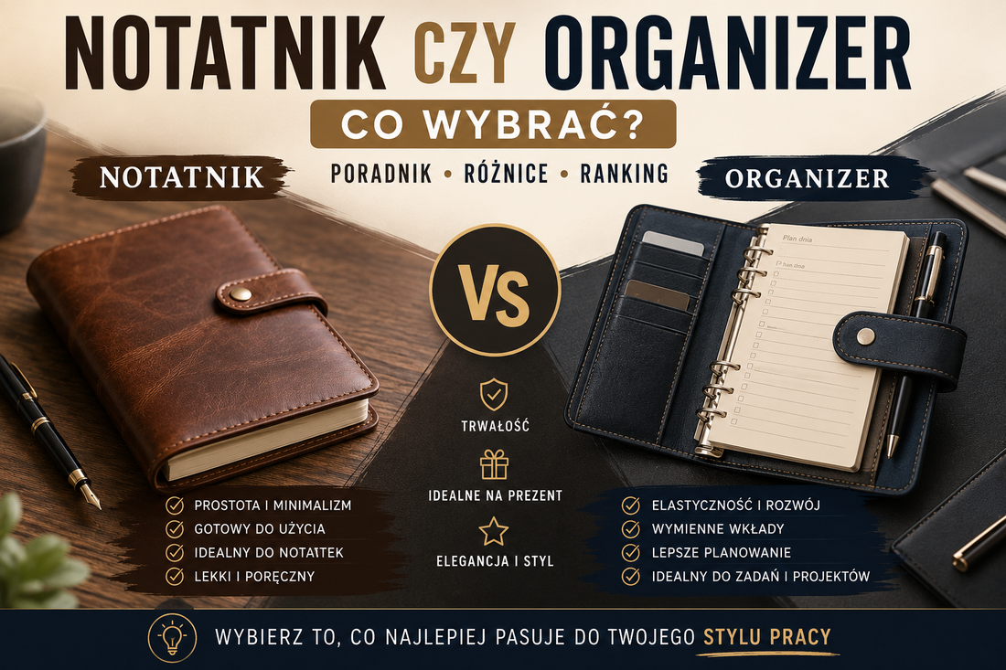 Notatnik czy organizer – co wybrać? Sprawdź, co naprawdę sprawdzi się u Ciebie