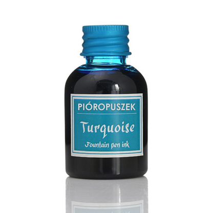 turkusowy atrament do pióra