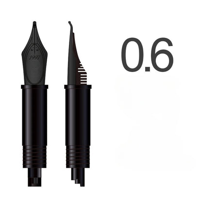 Stalówka do pióra Little Script, Black Samurai Silver Moon, Black Swan Slim, Rubber Warrior, Steel Arrow, Eclipse Noir