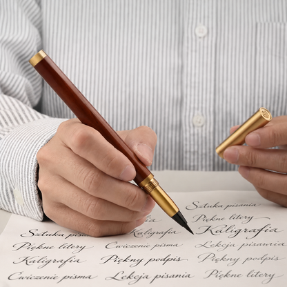 Pióro wieczne Brushwood Script - kaligrafia z naturalnym charakterem - zakręcane
