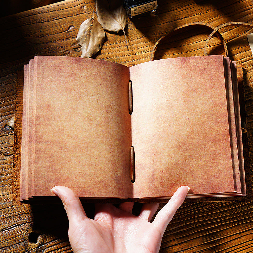 Notatnik postarzany papier