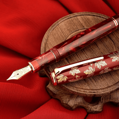 Pióro wieczne Maple Bordeaux - klonowa finezja - odkręcane