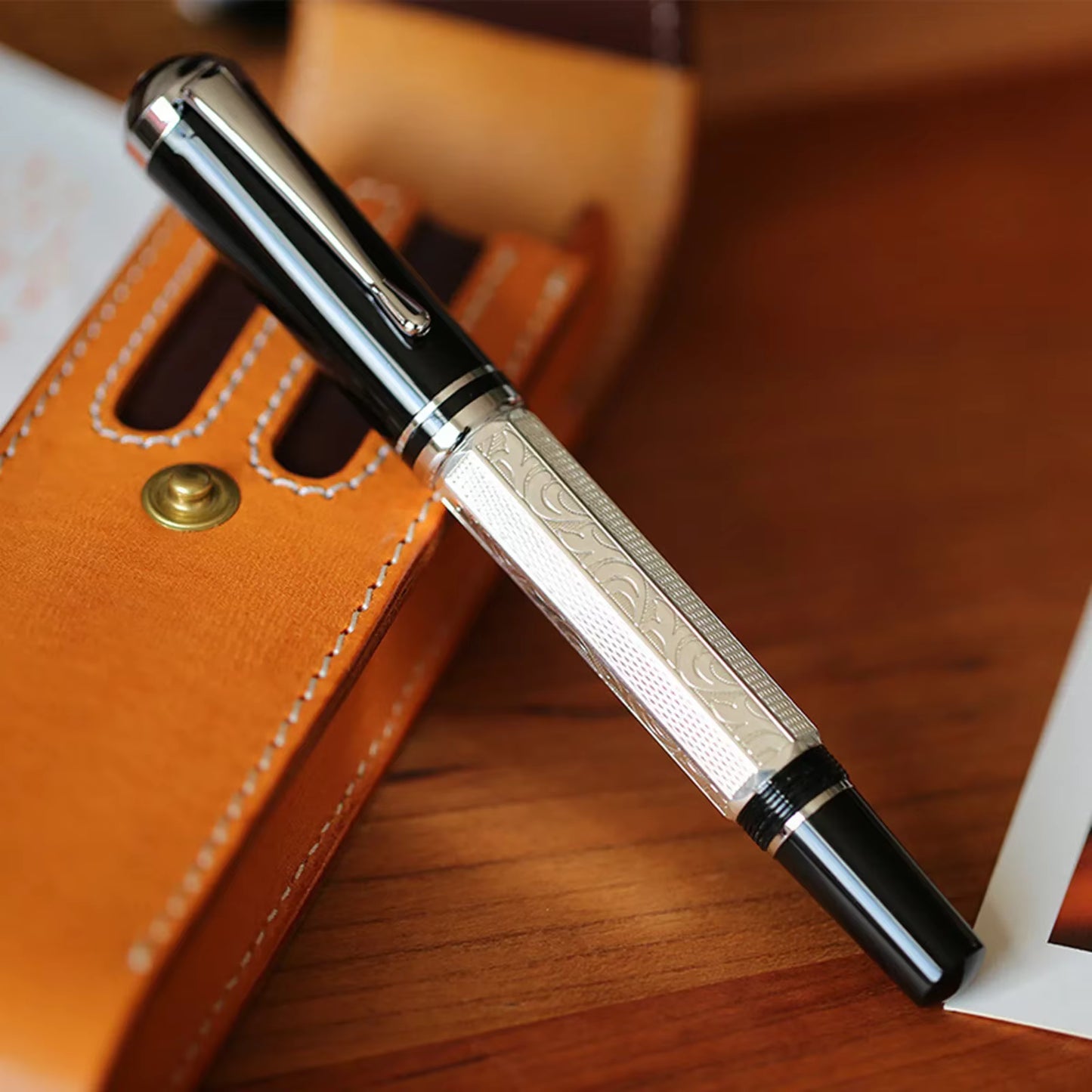 Pióro wieczne tłokowe Octagon Heritage – metalowa precyzja tłokowa - odkręcane