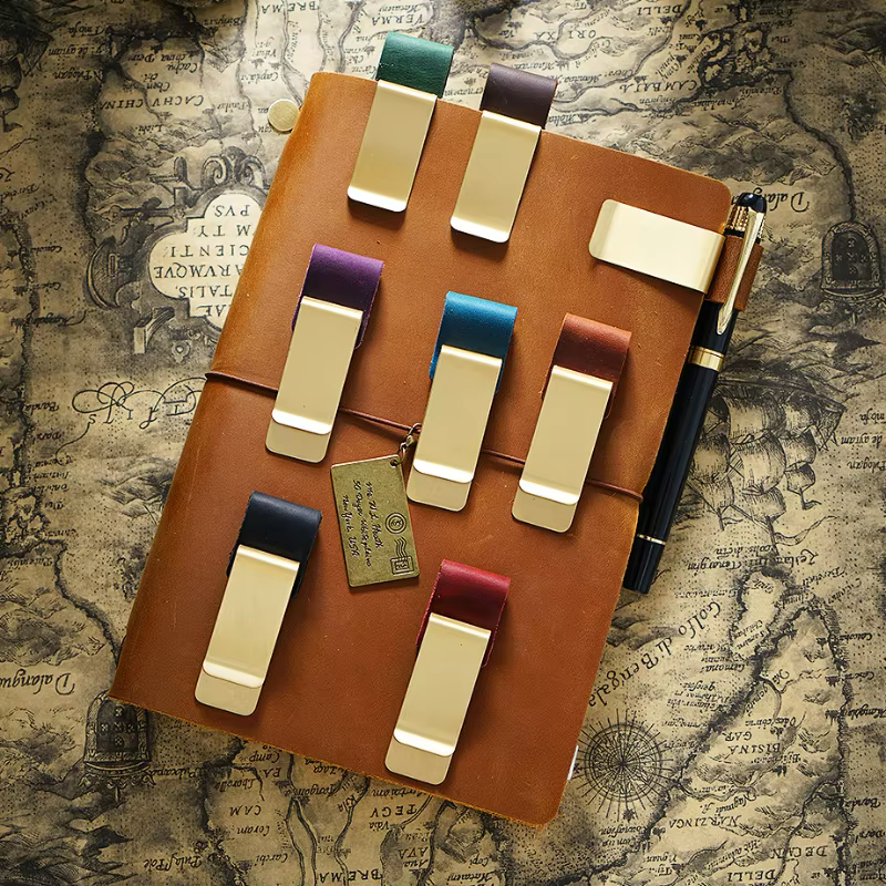 Notebook pen clip