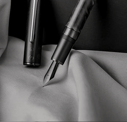 Lunar Bunny piston fountain pen - moon rabbit - screw-on