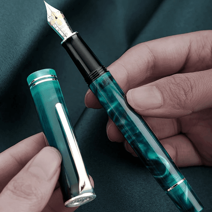 Deep Ocean Fountain Pen - ocean depth - screw-on
