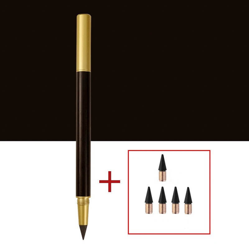 Retro Pencil - ołówek w stylu retro z wymiennymi rysikami heban