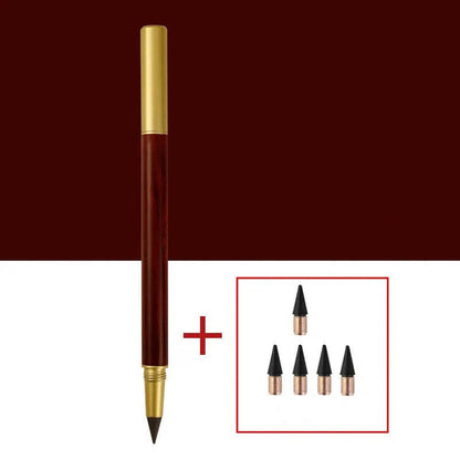 Retro Pencil - ołówek w stylu retro z wymiennymi rysikami orzech